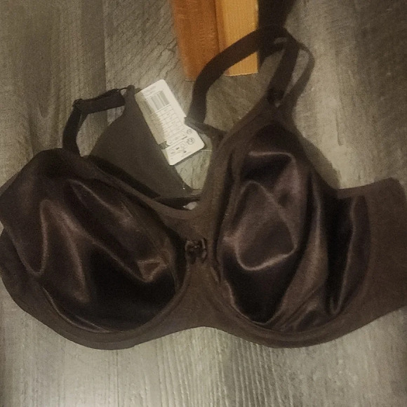 Goddess Dark Brown Yvette Full-Coverage Wired Bra Chocolate Size 42D - Picture 6 of 6